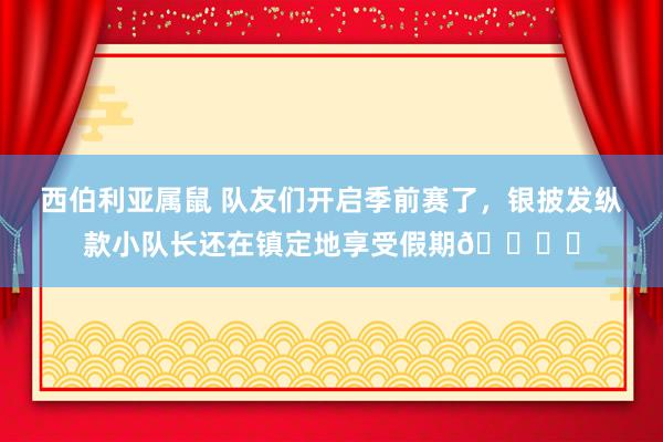 西伯利亚属鼠 队友们开启季前赛了，银披发纵款小队长还在镇定地享受假期?️