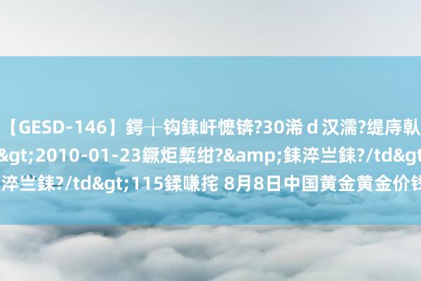 【GESD-146】鍔╁钩銇屽懡锛?30浠ｄ汉濡?缇庤倝銈傝笂銈?3浜?/a>2010-01-23鐝炬槧绀?&銇淬亗銇?/td>115鍒嗛挓 8月8日中国黄金黄金价钱706元/克