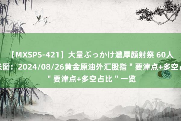 【MXSPS-421】大量ぶっかけ濃厚顔射祭 60人5時間 一张图：2024/08/26黄金原油外汇股指＂要津点+多空占比＂一览